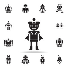 robot girl icon. Detailed set of robot icons. Premium graphic design. One of the collection icons for websites, web design, mobile app
