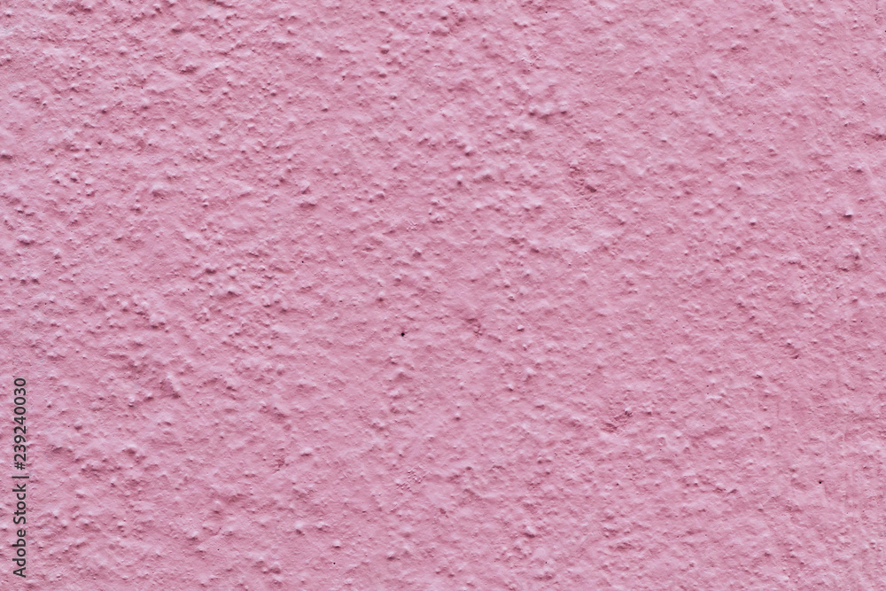 Wall mural Pink paint plastered concrete wall, texture, background