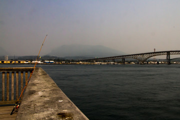 coastal fishing in city