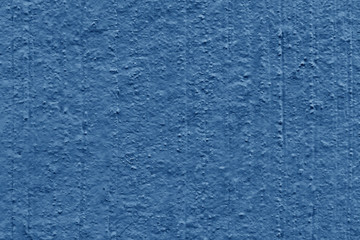 Blue paint plastered concrete wall, texture, background