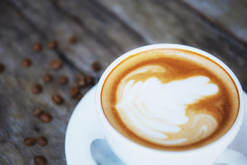 Coffee cup of closeup.
