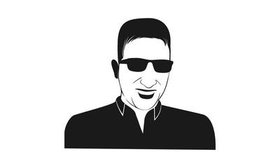 business man in black suit