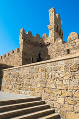 Ancient gun in the historic center of Icheri Sheher, Baku city, Azerbaijan