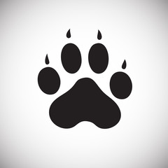 Foot print icon on white background for graphic and web design, Modern simple vector sign. Internet concept. Trendy symbol for website design web button or mobile app