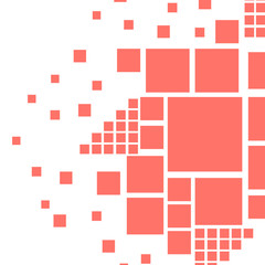 Abstract colorful  vector geometrical pattern with frames.