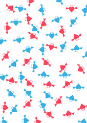 background consisting of angels hearts