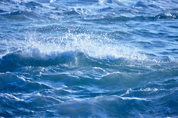 Fototapeta na wymiar 千畳敷から望む大きな波