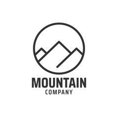 Mountain graphic design template