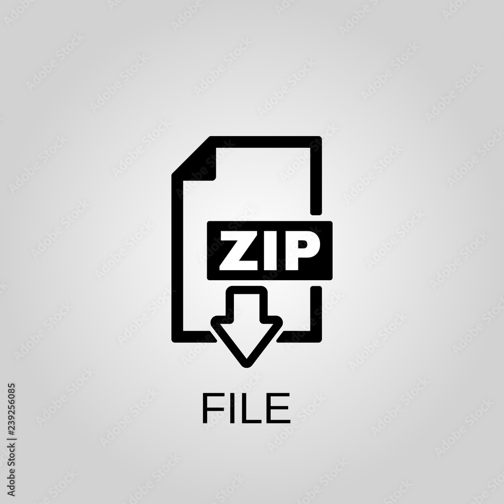 Poster zip file icon. zip file concept symbol design. stock - vector illustration can be used for web.
