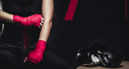 girl athlete Boxing MMA