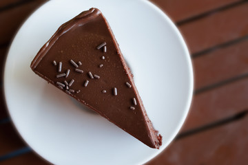 brown chocolate cake