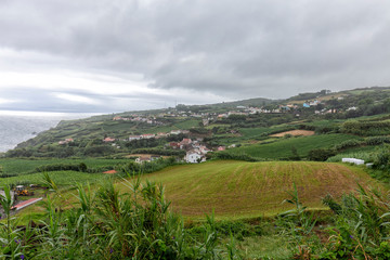 Fototapeta premium View of the village of Remedios in Sao Miguel.
