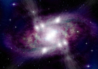 galaxy in a free space