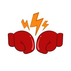 creative rival boxing icon symbol design