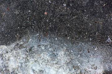 Texture of asphalt with ice