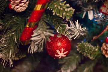 christmas tree and christmas decoration.