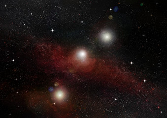 galaxy in a free space