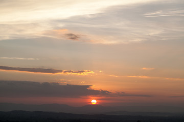 Sunset Sky with cloud