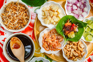 Miang kham is a traditional snack from Thailand.