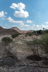 United Arab Emirates mountains view form Wadi Al Qor to Buraq Dam highest place around 800 meters