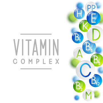 Vitamins background for Your design