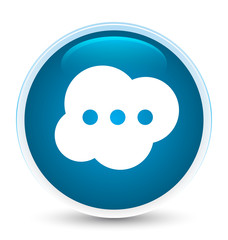 Brain icon special prime blue round button