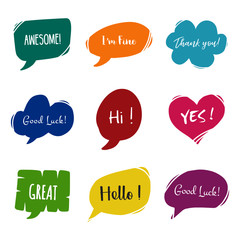 bubble speach creative illustration design