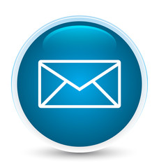 Fototapeta na wymiar Email icon special prime blue round button