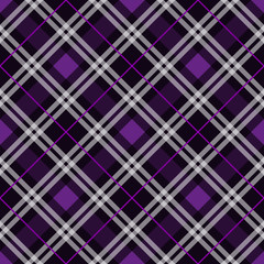 Obraz premium Tartan pattern,Scottish traditional fabric seamless. Purple and Ultra Violet on purple background,Pantone Style.