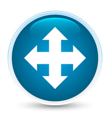 Move icon special prime blue round button