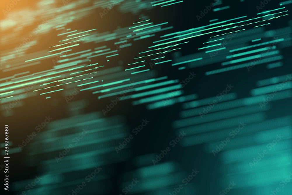 Fototapete digital graphic computer generated energy motion copy space blur background