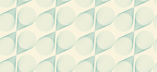 wired seamless cones grid in retro blue on ivory