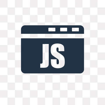 Java script vector icon isolated on transparent background, Java script  transparency concept can be used web and mobile