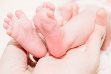 Close-up of a toddler's foot