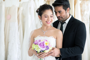 Bride and groom wedding