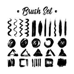 brush stroke design set