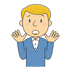 困る外国人男性