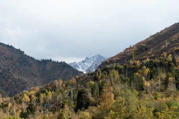 Tien Shan mountains in Almaty