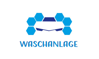 Fototapeta premium Waschanlage Logo ,Waschstraße Logo