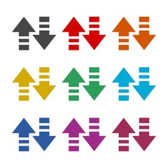 Arrow logo, refresh icon, color set