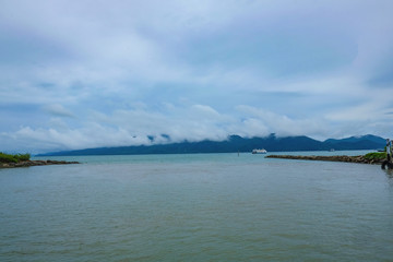 Koh chang with Cloudy sky in vacation time.Koh chang Trat Thailand