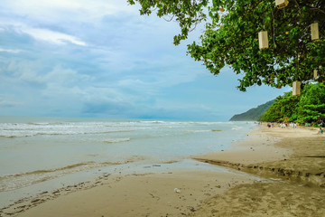 Beautiful Tropical Beach with nature Beside the beach on Koh chang Trat Thailand