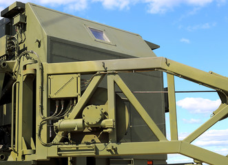 Metal folding structures on a special car