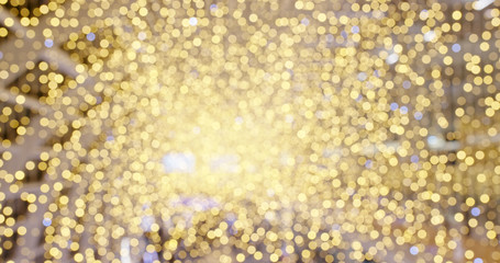 Blur golden shiny decoration in golden color