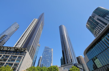 Fototapeta na wymiar Southbank cityscape Melbourne Australia