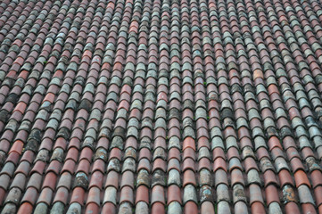red roof tiles