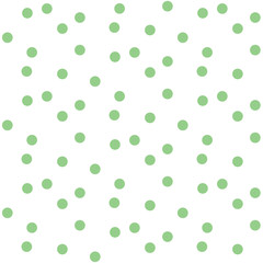 Polka with green dots soft simple seamless pattern