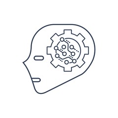 Электронный помощник, ассистент. Векторный значок. 