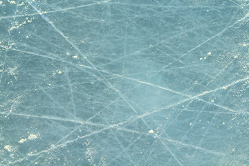 Ice. View from above. Background. Texture.