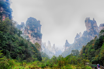 Cloudy weather in Avatar mountains